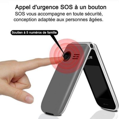 ARTFONE MOBILE SENIOR -  - F30 - 4G - &Eacute;cran 2 4 - Bouton SOS