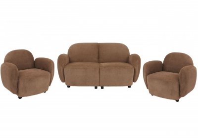 MENDLER Mobilier De Salon Hwc-p33 Chenille (330 G/m&sup2;) Oeko-tex Marron
