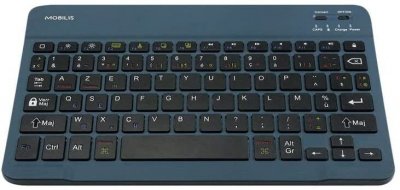 MOBILIS  - Clavier - Bluetooth - AZERTY - Fran&ccedil;ais - bleu 