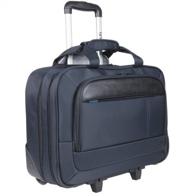 MOBILIS  Executive Sacoche &agrave; roulettes pour ordinateur portable 14-17 pouces Bleu Marine 