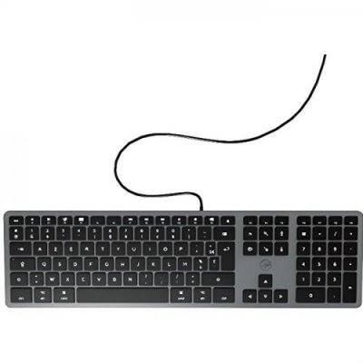 MOBILITY LAB  Clavier DesignTouch filaire pour MAC Sid&eacute;ral AZERTY Gris