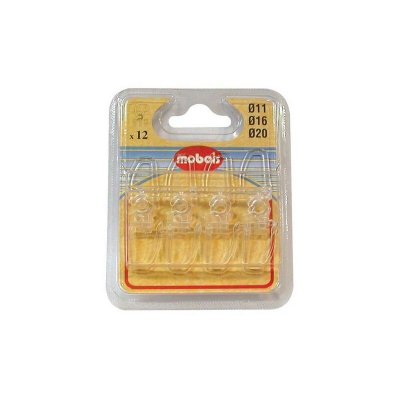 MOBOIS - Agrafe ruflette d11/20 x12 cristal blister