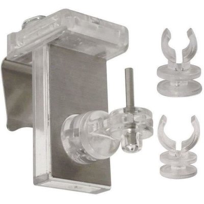 MOBOIS  - supports clipvit 3 en 1 translucide/chrome x2