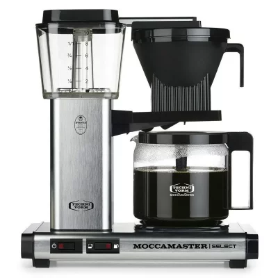 MOCCAMASTER  53979 argent bross&eacute; cafeti&egrave;re, 1520 w, 1. 25 liters