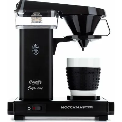 ASTER Moccam Cafeti&egrave;re &Agrave; Filtre Cafeti&egrave;re Filtre Cupone Couleur : Noir Mat