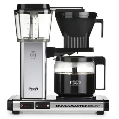 MOCCAMASTER  KBG Select, Cafetiere, Cafeti&egrave;res Filtres, Argent Poli, 1.25 Litre