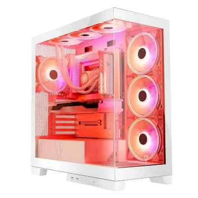 MODECOM  Volcano SPACE APEX ARGB MIDI Midi Tower Blanc - Neuf