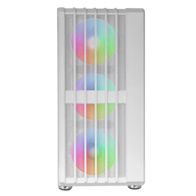 MARS GAMING Mod&egrave;le : boitier moyen tour atx mc-vault rgb avec panneau vitr&eacute; (blanc) MCVAULTW 