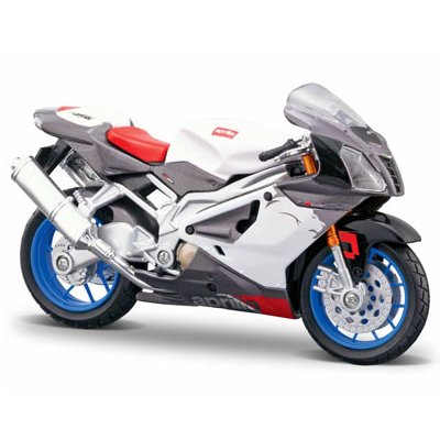 COLORBLOCK Mod&egrave;le r&eacute;duit - wheelers 2 : aprilia rsv 1000r - echelle 1/18 : blanc