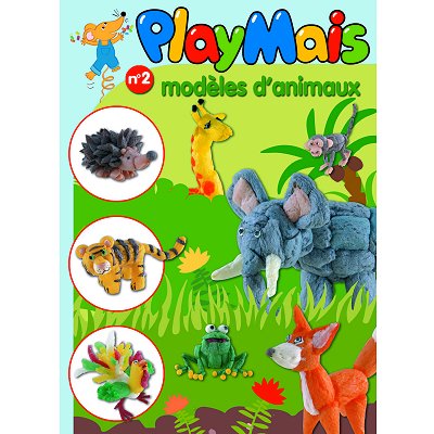 PLAYMAIS Mod&egrave;les pour cr&eacute;ations  - Livre N&deg;2 - Animaux -  - couleur variant