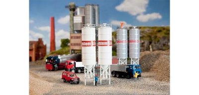 FALLER Mod&eacute;lisme Commerce Et Industrie Ho - 2 Silos Industriels-