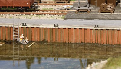 FALLER Mod&eacute;lisme ho : accessoires de d&eacute;cor : mur de quai