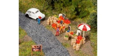 FALLER Mod&eacute;lisme N : Accessoires De D&eacute;cor : Stand De Vente De Rue-