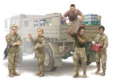 TRUMPETER Modern U.s. Soldiers - Logistics Supply - 1:35e - 