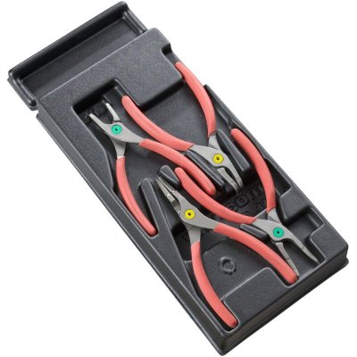 FACOM Module 4 pinces circlips becs droits et courb&eacute;s  - MOD.PCPB