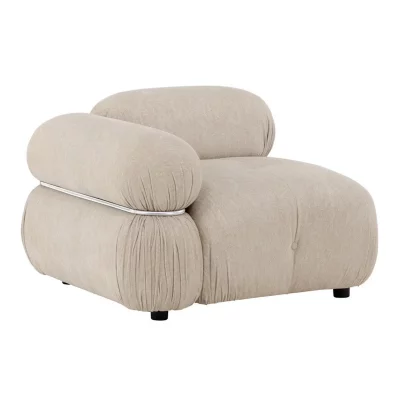 PARIS PRIX Module Canap&eacute; d'Angle Droit ""Mika"" 95cm Beige