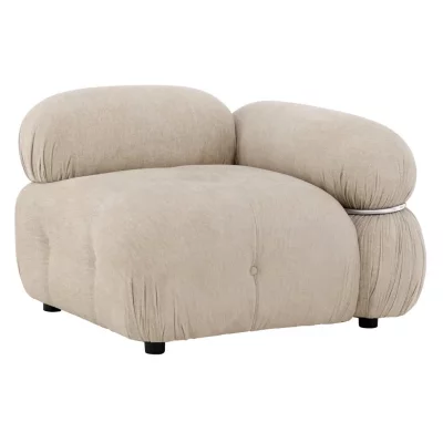 PARIS PRIX Module Canap&eacute; d'Angle Gauche ""Mika"" 95cm Beige