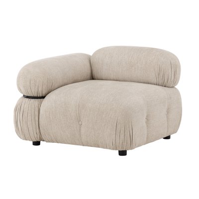 PARIS PRIX Module De Canap&eacute; D'angle Droit ""mika"" 95cm Beige