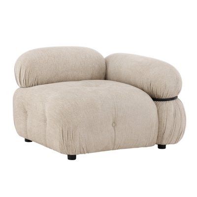 PARIS PRIX Module De Canap&eacute; D'angle Gauche ""mika"" 95cm Beige