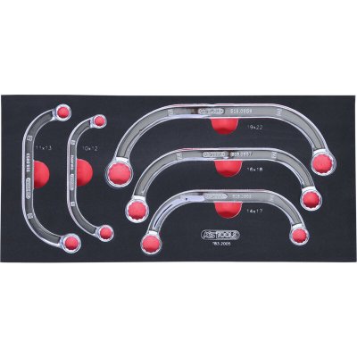 KS TOOLS Module de cl&eacute;s polygonales demi-lunes, 5 pi&egrave;ces  783.2005
