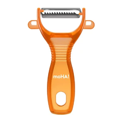 MOHA  45720 Julienne Eplucheur ABS/INOX Orange/Orange 8,30 x 16,5 x 2,5 cm