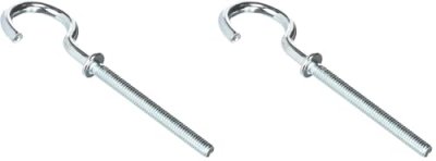 MOLLY  M64406-XJ Crochets Ronds &Oslash; 4 x 40 mm, Gris, Set de 6 Pi&egrave;ces