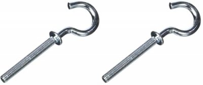 MOLLY  M65406-XJ Crochets Ronds &Oslash; 5 x 40 mm, Gris, Set de 6 Pi&egrave;ces