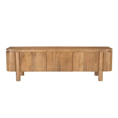 MOLOO  meuble TV en bois massif - Marron