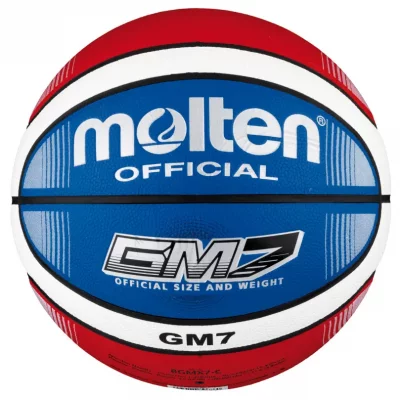 MOLTEN  BGMX6-C Ballon de basket Rouge/blanc/bleu Taille 6