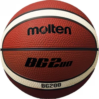 MOLTEN  BGS1-OI Mini Ballon de Basketball pour Adulte Orange/Ivoire 1