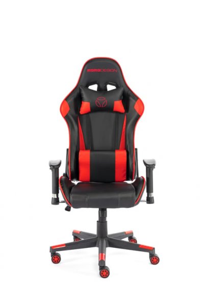 MOMO DESIGN Momodesign MD-GC005A-KR Siège de Jeu Noir, Finition Rouge