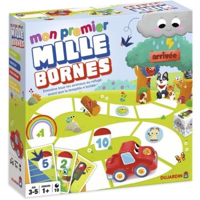 DUJARDIN Mon premier Mille Bornes - Jeu de soci&eacute;t&eacute; -  - D&egrave;s 3 ans