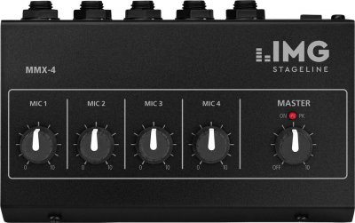 IMG STAGELINE Monacor MMX 4&nbsp;miniature Micro Mitigeur monocommande Noir