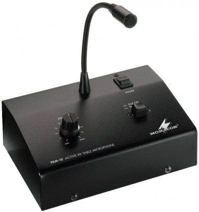 MONACOR  PAM-10 Amplificateur Public Adress - Installation microphones