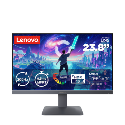 LENOVO Moniteur gaming 23,8 (60,45 cm) FHD 200 Hz 