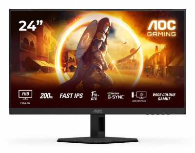 AOC Moniteur Gaming  24G4HRE 200Hz Fast IPS 23.8"" Full HD