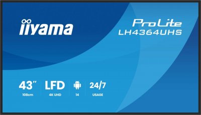 IIYAMA Moniteur  LH4364UHS-B1AG 43 4K Ultra HD - Neuf