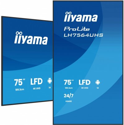 IIYAMA Moniteur -  - ProLite LH7564UHS-B1AG