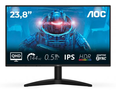 AOC Monitor  Q24B36X 23.8 QHD 144Hz IPS 0 5 ms HDR10