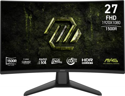MSI Monitor  MAG 274CF X24 27 FullHD 240Hz Rapid VA Curvo 0 5ms FreeSync Premium HDR
