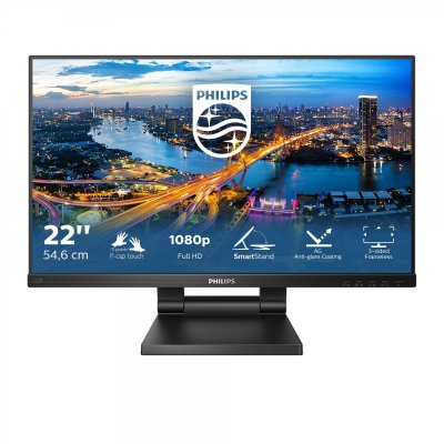 PHILIPS Monitor  222b1tc 21.5"" ips 60hz 4ms multimediale usb vga/hdmi/dp 222B1TC/00