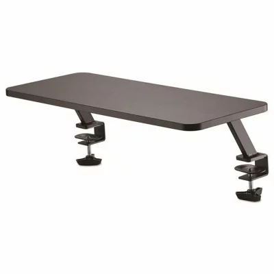 Monitor riser stand - clamp on monitor shelf - extra wide