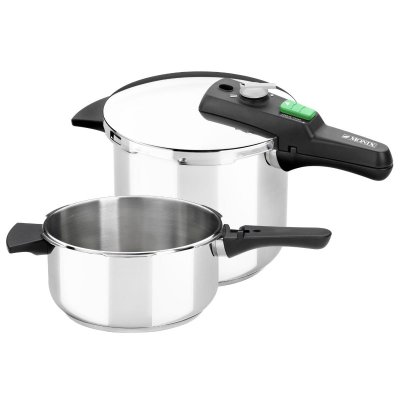 MONIX  quick lot de 2&nbsp;autocuiseurs rapides 4 et 6&nbsp;l