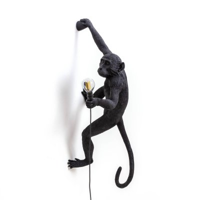 SELETTI Monkey Applique D'ext&eacute;rieur Singe Accroch&eacute; Droite H76,5cm