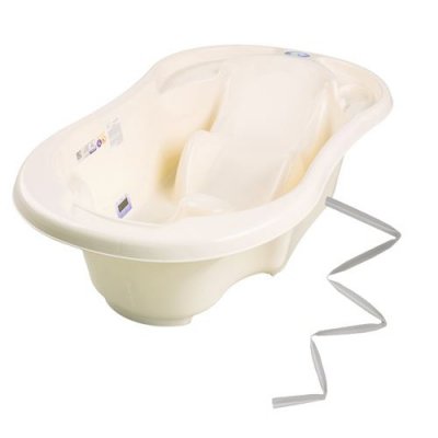 MON MOBILIER DESIGN MonMobilierDesign Baignoire b&eacute;b&eacute; avec r&eacute;ducteur int&eacute;gr&eacute; Jaune + Tuyau