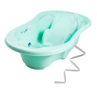 GENERIQUE MonMobilierDesign Baignoire b&eacute;b&eacute; avec r&eacute;ducteur int&eacute;gr&eacute; Vert + Tuyau
