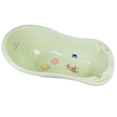 GENERIQUE MonMobilierDesign Baignoire b&eacute;b&eacute; avec thermom&egrave;tre Vert Forest 86 cm