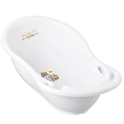 GENERIQUE MonMobilierDesign Baignoire b&eacute;b&eacute; thermom&egrave;tre Blanc Elephant 86 cm