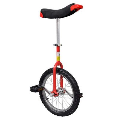 VIDAXL Monocycle ajustable rouge 