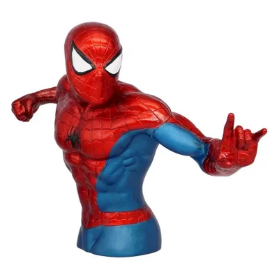 UNISEX Monogram Bust Fighting 18 Cm Spiderman Piggy Bank Rouge